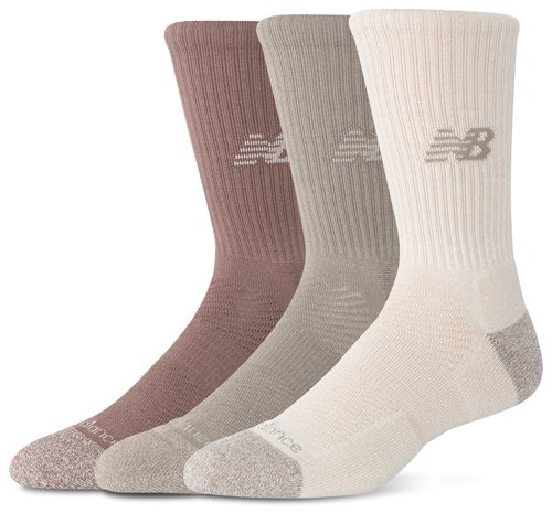 New Balance Active Crew Socks 3-Pack Size Medium Cotton - Multi - LAS35203
