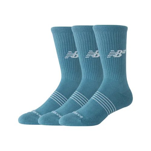 New Balance Active Numeric Crew Socks 3 Pack - Blue - AC0048U-AAU