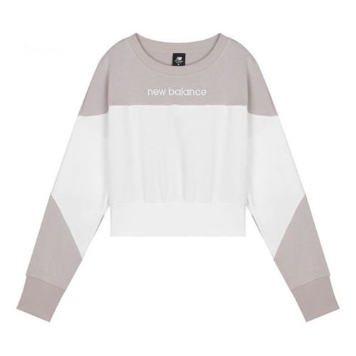 New Balance Athletics Sweatshirt Asia Sizing - Wonder Mauve/White - AWT11503