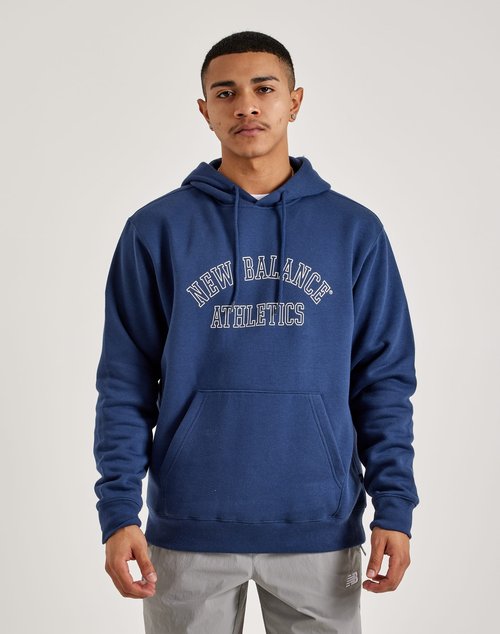New Balance Athletics Graphic Hoodie - Navy - MT43509-NNY