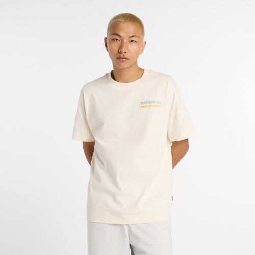 New Balance Athletics Intelligent Choice T-Shirt - Permafrost/Wheat - MT53900-PEF