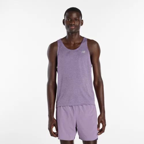 New Balance RC Essential Tank Top - Purple/Grey - MT41250-AB7