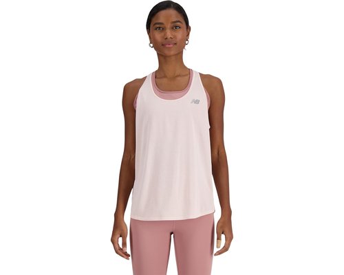 New Balance Athletics Tank Top Clothing - Quartz Pink Heather - WT41250-QPH
