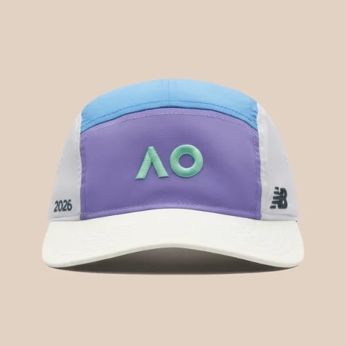 New Balance Australian Open 5 Panel Hat - Print/Pattern/Misc - LAH516A-AS1