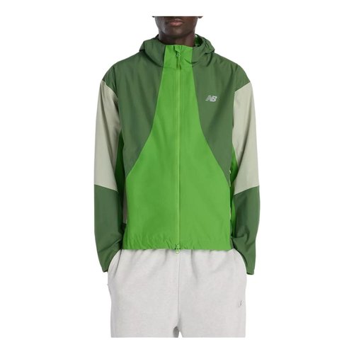 New Balance Better Run Waterproof Jacket Asia Sizing - Dark Alpine/Green - MO53207-DAE