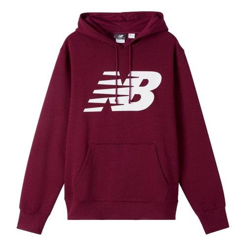 New Balance Big logo Printed Sweatshirt Burgundy - RED - MT83982-SDR
