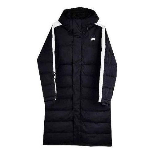 New Balance Casual Long Down Parka - Black/White - NP846051
