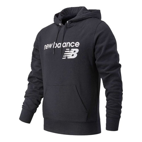 New Balance Classic Core Fleece Crew Top - Black/White - MT03910-BK