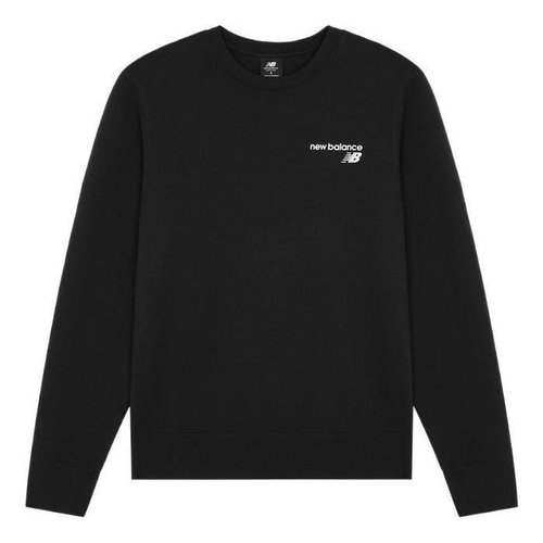 New Balance Classic Core Sweatshirt Asia Sizing - Black/White - MT03911-BK