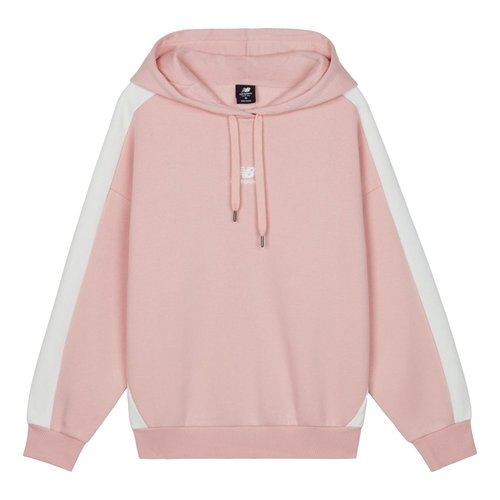 New Balance Colorblock Casual Sports Hoodie - White - AWT03398