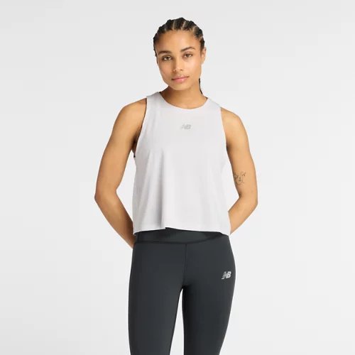 New Balance Drapey Tank Top - Grey - WT53157-PEG