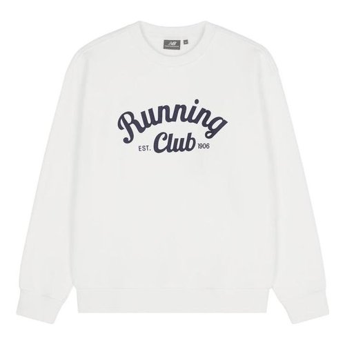 New Balance Fleece Crew Sweater - Blue/White - 5CD38091