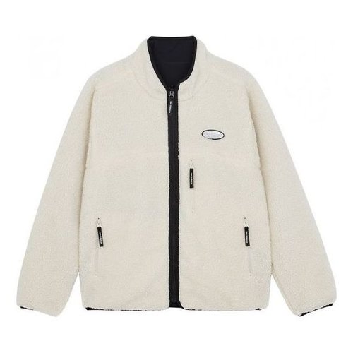New Balance Fleece Stay Warm Sports Jacket Couple Style White - Creamy - 6DB43013