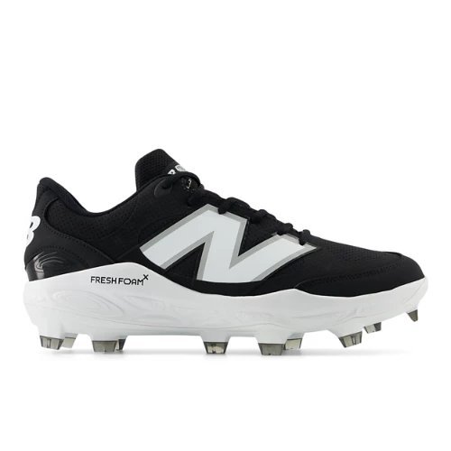 New Balance Fresh Foam 3000v7 Molded Baseball - Black/White - PL3000S-7 D