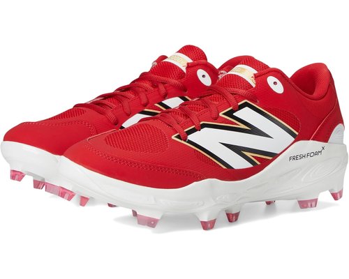 New Balance Fresh Foam 3000v7 Molded Baseball - Team Red/White - PL3000R7