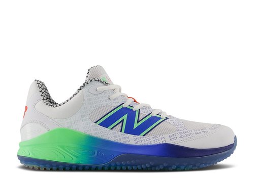 New Balance Fresh Foam 3000v7 Turf | | Size 10 - White/Electric Jade/Bright Lapis - T3000IT7