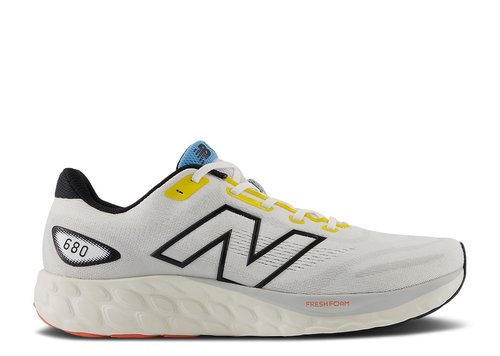New Balance Fresh Foam 680v8 - White/Black/Ginger Lemon - M680LW8