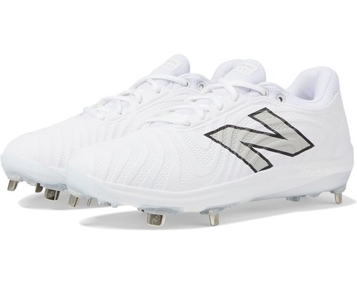 New Balance FuelCell FUSE v4 Metal Softball - Optic White/Raincloud - SMFUSEW4