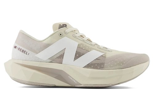 New Balance Sydney McLaughlin-Levrone x FuelCell Rebel v4 | Cream | Size 6.5 - Linen/Moonrock/White - WFCXSYD