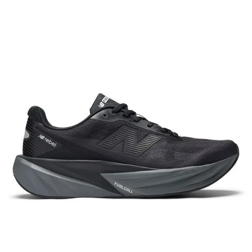 New Balance FuelCell Rebel v5 - Black/Castlerock/Silver Metallic - MFCXLC5