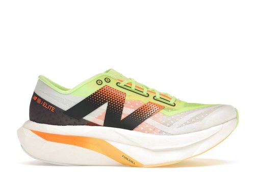 New Balance FuelCell SuperComp Elite v4 - White/Bleached Lime Glo/Hot Mango - WRCELLA4