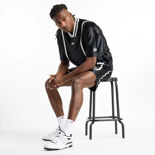 New Balance Poly Tricot Shooting Top - Black - MT51606-BK