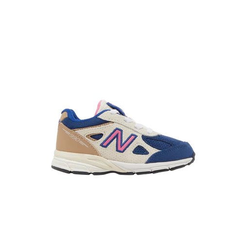 Kith x New Balance 990v4 - Tan/Navy/Pink - IV990KH3