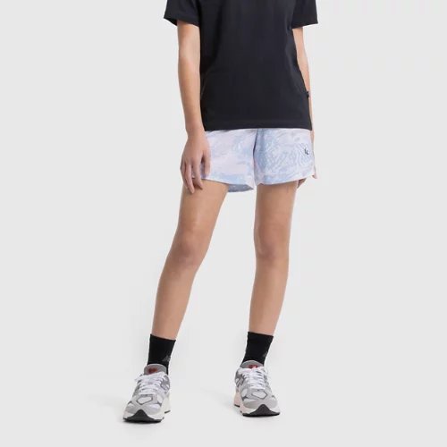 New Balance Klutch Athletics Mesh Print Short - Blue - YB61E8R-AA1