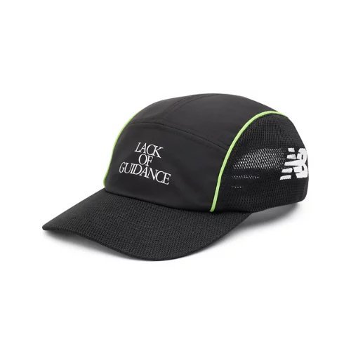 New Balance Lack of Guidance X New Balance 5 Panel Cap - Black/Green - AC5548K-BEG