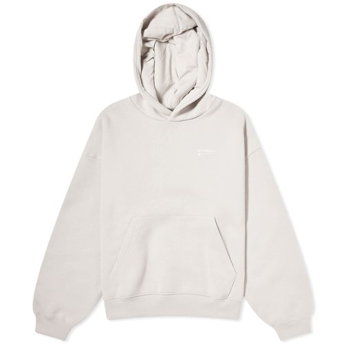 New Balance Linear Heritage Brushed Back Fleece Hoodie - Moonrock - WT33531-MNK