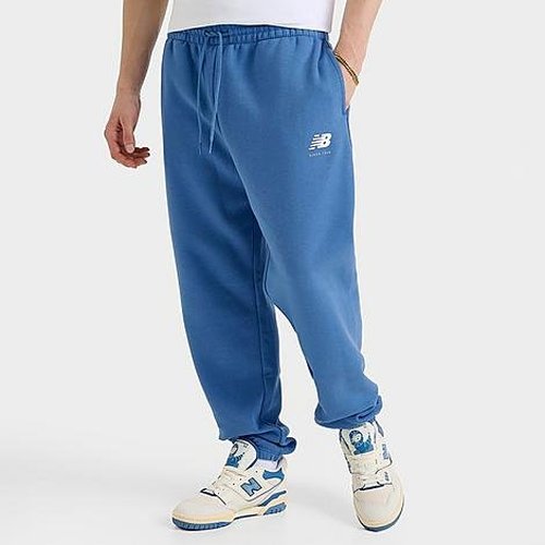 New Balance Logo Graphic Fleece Jogger Sweatpants - Sea Stone - MP43908-497