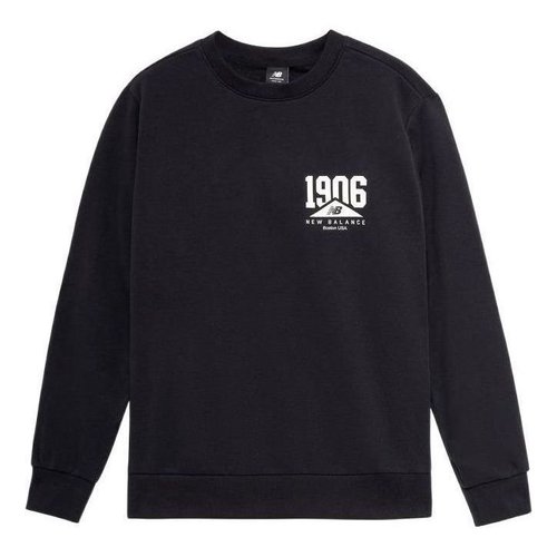 New Balance Logo Print Casual Sweatshirt - Black - AMT23350