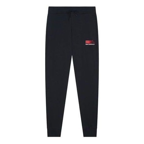 New Balance Logo Print Track Pants - Black/Red/White - MP13900-BK
