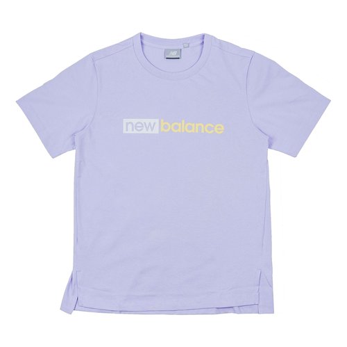 New Balance Logo Printing Casual Sports Short Sleeve Version - Purple - NEA2E032