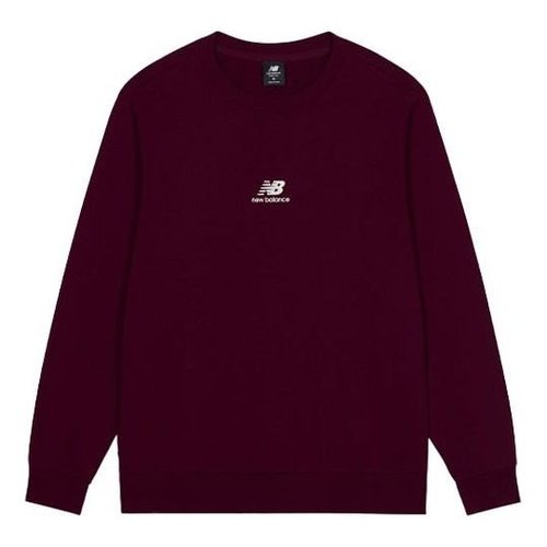 New Balance Logo Printing Round Neck Long Sleeve - Khaki - AMT13343