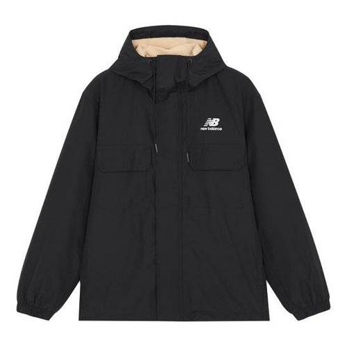 New Balance Logo Sports Hooded Jacket Green - Black - AMJ14337