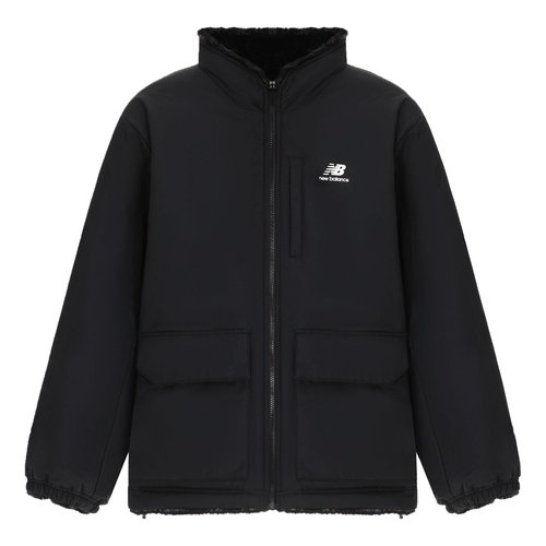 New Balance Logo Windbreaker Jacket Asia Sizing - Black/White - 6DC43783
