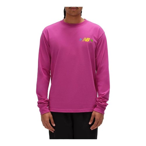 New Balance Made in USA Graphic Long Sleeve T-Shirt Asia Sizing - Purple Fuschia - MT6101I-PPF