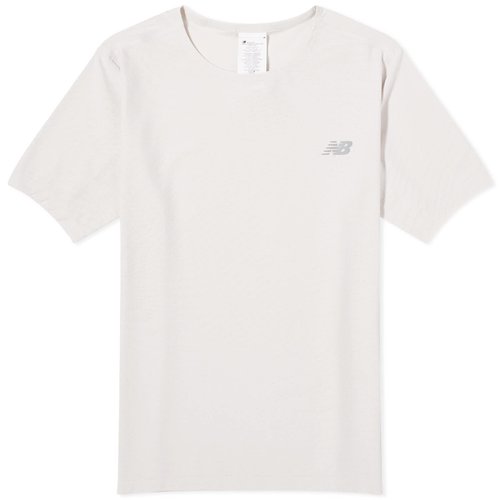 New Balance NB Athletics Jacquard T-Shirt - Grey Matter - MT41281-GYM