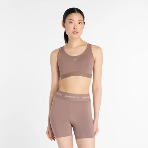 New Balance NB Essential Run Bra - Brown - WB51032-EAS