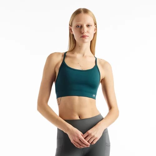 New Balance NB Essential Yoga Bra - Green - WB51039-AAV