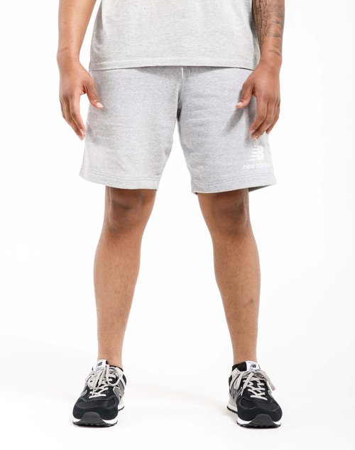 New Balance Nb Essentials Stacked Shorts 'Grey' - MS03558-AG | Solesense