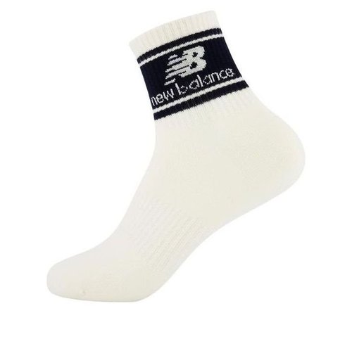 New Balance NB Logo Socks - White - LAS34409