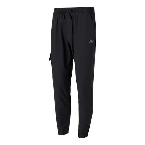 New Balance NB Logo Woven Jogger - Black - AMP42320