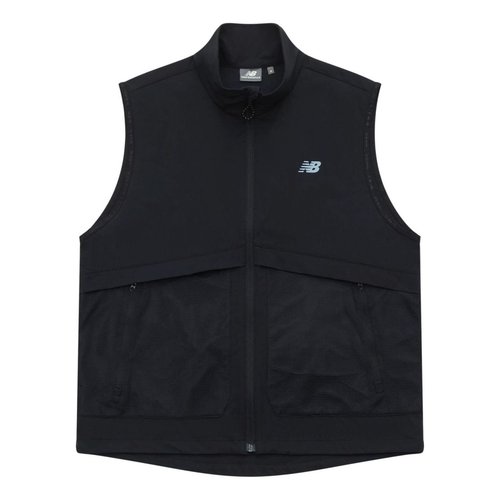 New Balance NB Logo Woven Vest - Black - NJE24181