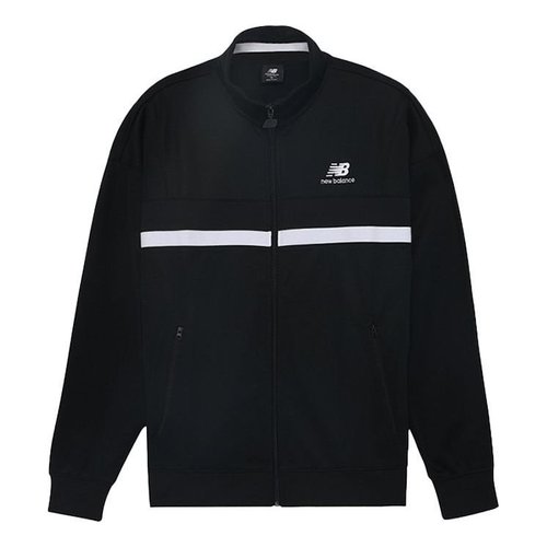 New Balance NYC Marathon Athletics Podium Track Jacket - Black/White/Navy - AMJ03501