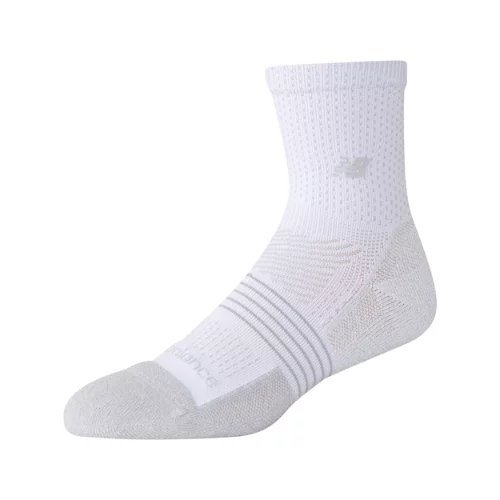 New Balance Pro Tennis QTR Socks 1 Pair - White - LAS1510-9WT