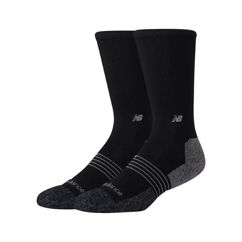 New Balance Pro Training Cushion Crew Socks 2 Pack - Black - LAS2514-1BK