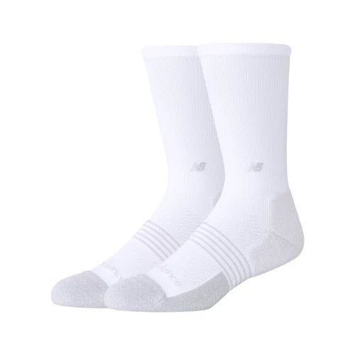 New Balance Pro Training Cushion Crew Socks 2 Pack - White - LAS2514-1WT