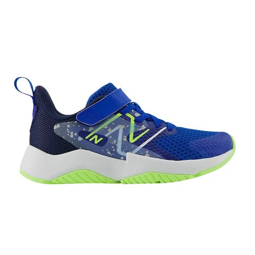 New Balance Rave Run v2 Bungee Lace Big Wide | | Size 3 - Blue/Green - YTRAVRB2-2E
